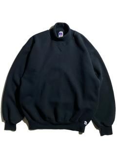 90s RUSSEL ATHLETIC Turtleneck Sweat L BLACK MADE IN U.S.A.