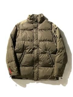 PRADA SPORT Nylon Down Jacket METALLIC BROWN
