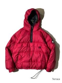 90's TOMMY HILFIGER Nylon Pullover Down RED