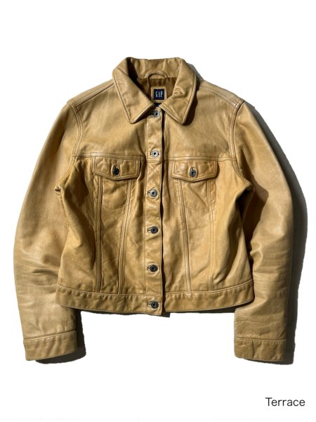 00s old gap leather tracker jacket - ジャケット/アウター