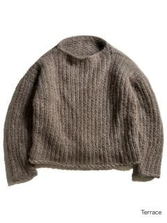 Vintage Mohair Blend Hand Knit 