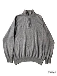 100% Cashmere Half-zip Knit