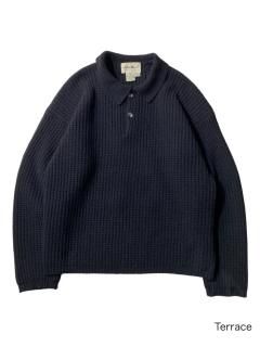 90's Eddie Bauer Waffle Knit Polo