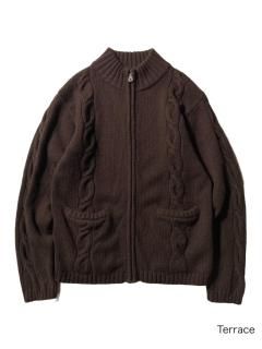 90's Paul Smith Cashmere Brend Zip-up Hi-neck Knit