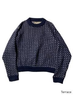 70's L.L.Bean Birds-eye Knit MADE IN NORWAY