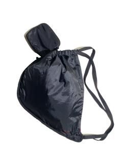 NIKE Nylon Shoulder Bag BLACK/RED