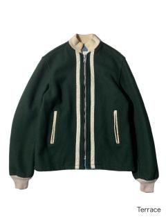 70's Melton Zip-up Stadium Jacket