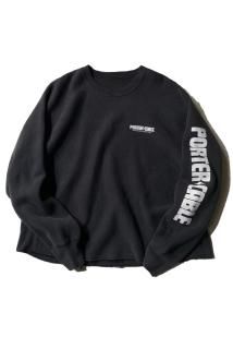 90s PORTER CABLE Short Length Custom Reverse Weave Type Sweat BLACK