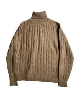 90s Cable Turtleneck knit 
