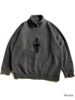 90's BELFE&BELFE Fleece Pullover CHACOAL MADE IN ITALY