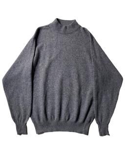 Euro Wool/Polyester Mock-neck Knit 