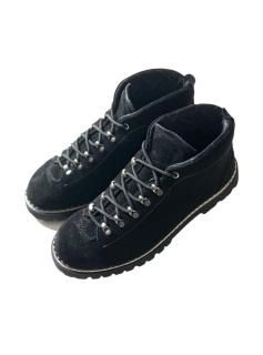 DIEMME Suede Leather Trekking Boots BLACK MADE IN ITALY (27.0)