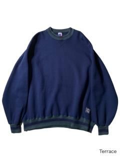90s RUSSEL Ringer Sweat XXL MADE IN U.S.A.
