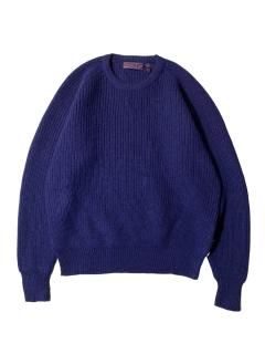 80's Heather Loom Rib Wool Knit