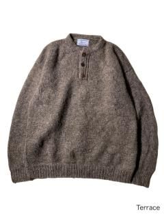 90's JOSEPH ANTHONY Half-button Hand Knit