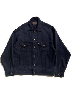 90's Levi's Black Denim Tracker Jacket MADE IN U.S.A.