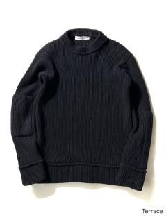GOLDEN GOOSE DELUXE BRAND Sleeve Guard Knit BLACK MADE IN ITALY