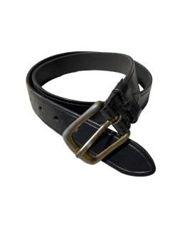 Leather Belt BLACK MADE IN U.S.A. W29〜W38