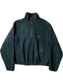 90's Woolrich Snap-T Type POLARTEC Fleece Pullover GREEN MADE IN U.S.A. 