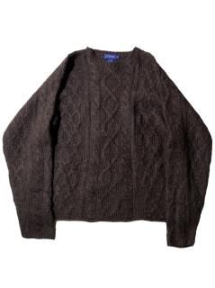 90's J.CREW Fisherman Knit BROWN