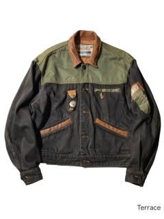 80's Denim/Nylon/Leather Jacket