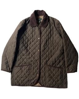 90's ORVIS Quilting Jacket OLIVE/BROWN
