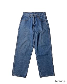 90's Hi Baggy Denim Pants (実寸W32L32)