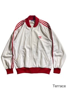 70's Vintage adidas Track Jacket RED/WHITE MADE IN WEST GERMANY