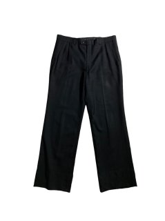 LANVIN PARIS Wool 2tuck Trousers BLACK (実寸W35 L31)