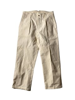 40's DEAD STOCK Japanese NAVY Cotton Canvas Trousers W36