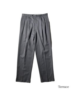 BRANDINI Polyester 2tuck Trousers (実寸W34L32)