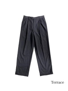 90's 2tuck Check Trousers (実寸W33 L32 )