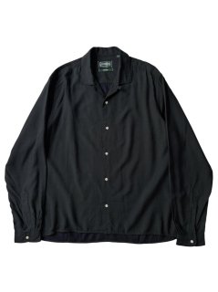 GITMAN BROS Cotton/Rayon Shirt BLACK MADE IN U.S.A.