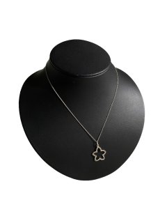 925silver Spangle Star Top Necklace 40.5
