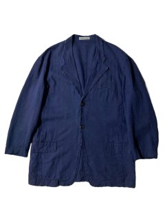 ISSEY MIYAKE MEN 100% Linen Frayed Design Tailored Jacket