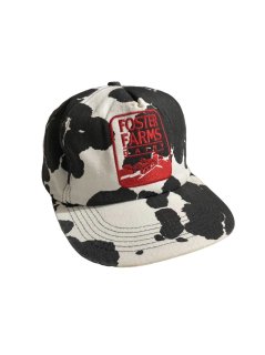 90's FORSTER FARMS Cow Pattern Cap MADE IN U.S.A.