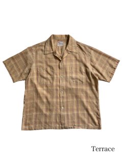60's Open Collar Check Shirt