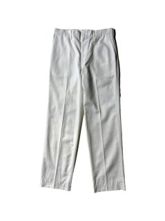 80's RED KAP Poly/Cotton Trousers WHITE MADE IN U.S.A. （実寸W34 L32）