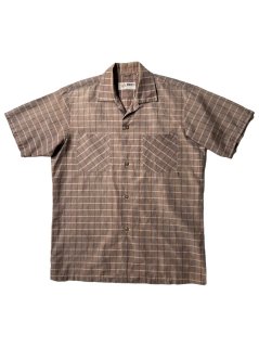 80's ATOM & Y.S Open Collar S/S Check Shirt