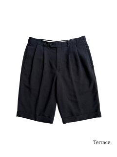 Custom 2tuck Poly/Rayon Short Trousers (実寸W34)
