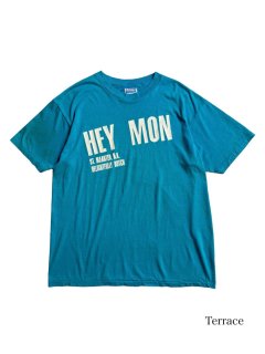 80's HEY MON T-shirt MADE IN U.S.A.
