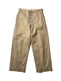 60's U.S.Military Chino Trousers (実寸 W32 L28)