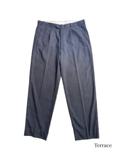 90's Laurent Cerrer Silk Blend Tuck Trousers  (実寸 W35 L30)