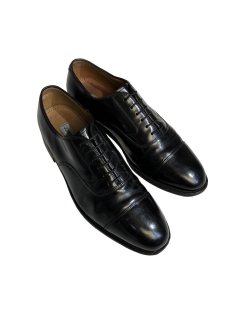 JOHNSTON&MURPHY Straight-tip Leather Shoes BLACK 8 1/2 D/B (27.0㎝程度)