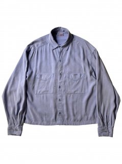 80's tianello Rayon Box Shirt MADE IN U.S.A.