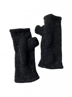 Wool Knit Hand Warmers CHARCOAL