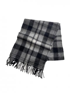 100% Cashmere Check Muffler