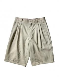 90's UMBERTO GINOCCHIETTI Summer Wool 3tuck Trousers Shorts W33