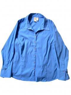 90's Skipper-neck Poly/ Nylon/Spandex Shirt