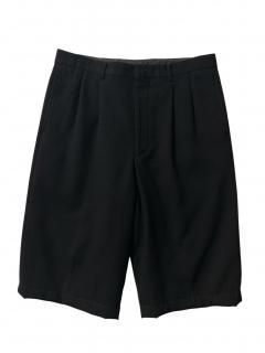 90's LANCEL Summer Wool 2tuck Short (実寸 W33 L29)